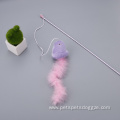 Bird cats stick plastic pole cat teaser